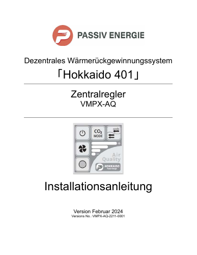 Installationsanleitung AQ-Regler
